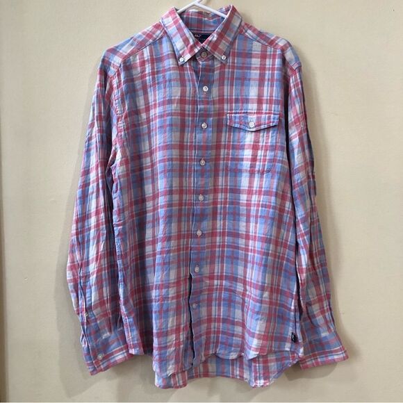 Vineyard Vines Slim Fit Crosby Shirt Size L - Picture 1 of 5